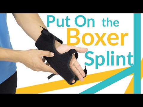 How to Wear the Boxer Splint - SUP2053BLK