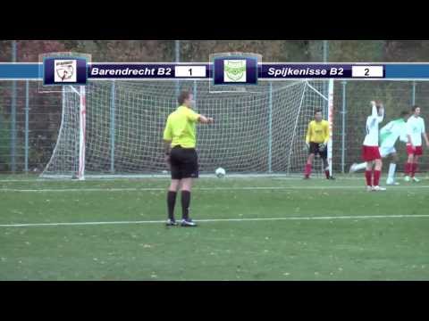 BVV Barendrecht B2 - Spijkenisse B2  09-11-2013. Spektakel met veel doelpunten