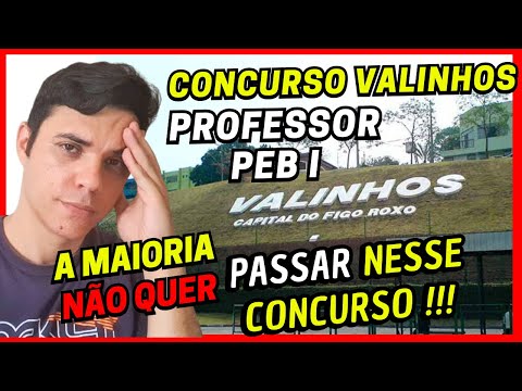 CONCURSO PROFESSOR VALINHOS 2024