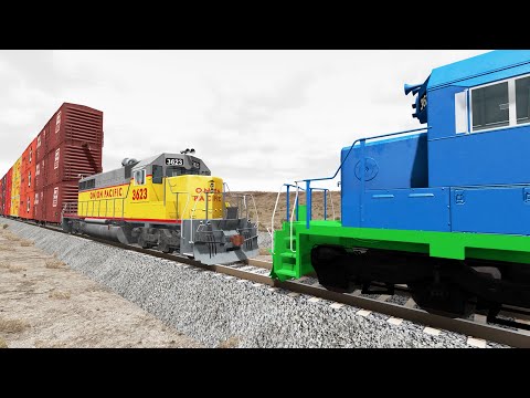 Crazy High Speed Train Crashes #20 - Beamng drive | Dancing Cars