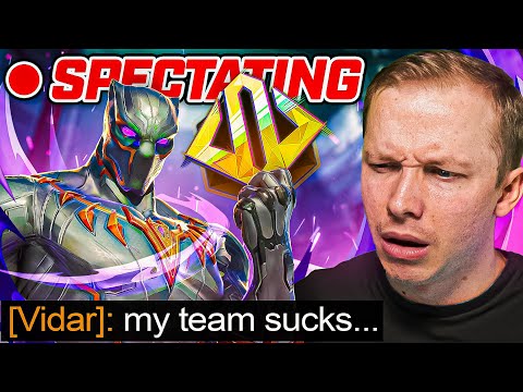 This Gold Black Panther Says His Teammates Are BOTS... So I Spectated Him