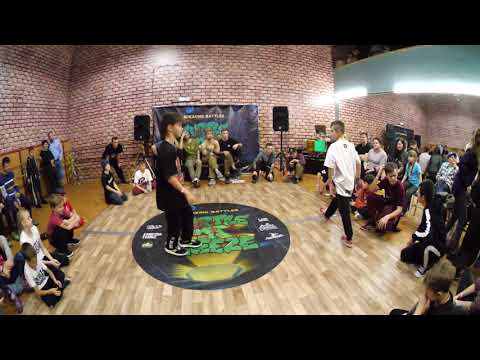 juniors top16 bboy Вано vs Venom - брейкданс чемпионат TurtleFreeze Battle