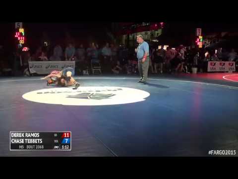 88 5th Place - Derek Ramos (Idaho) vs. Chase Tebbets (Washington)