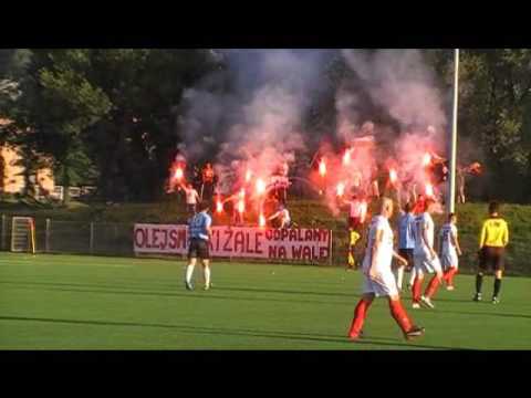 Oprawa kibiców Meblorza Swarzędz w meczu z Poznań FC