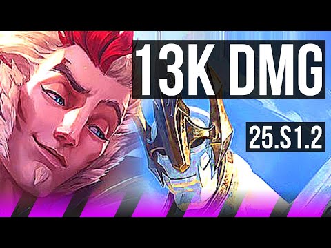 RAKAN & Miss Fortune vs GALIO & Ashe (SUP) | 13k DMG, 600+ games, 2/6/31 | KR Master | 25.S1.2