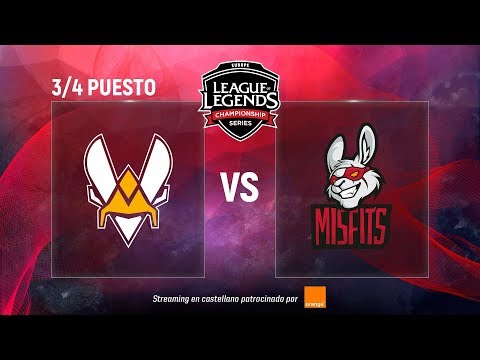 TEAM VITALITY VS MISFITS | 3/4 PUESTO | MAPA 3 | Summer Split [2018] | LCSEU MADRID |