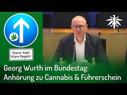 Georg Wurth im Bundestag: Anhörung zu Cannabis &amp; Führerschein