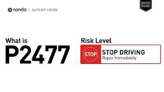 dtc p2477 quickly Fix