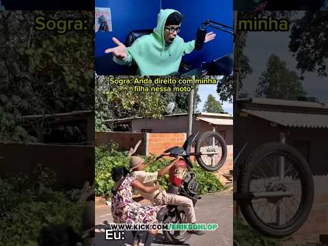 MANEJA CÓMO LOCO😱 #moto #viral #risas #humor #divertido