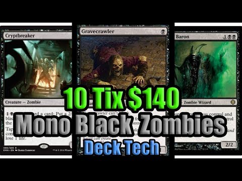 MTG Modern Budget Mono Black Zombies Deck Tech