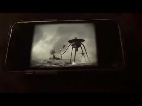 HMS Thunder Child VS  Alvim Corra Tripods "Martian Invasion Of Surrey"