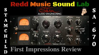 Video thumbnail for RMS Lab Stam Audio Stamchild SA-670 (Fairchild 670 Replica) First Impressions Review by Redd Seat