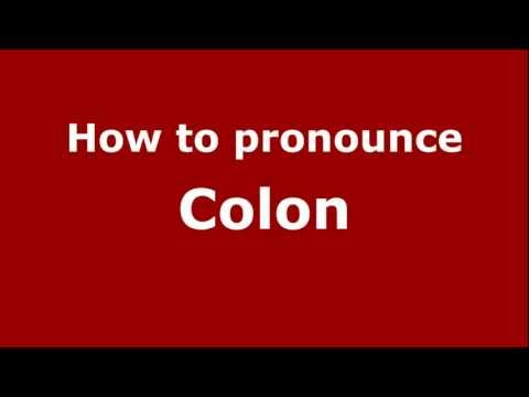 How to pronounce Colon