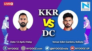 Live IPL 2019 Match 26 Discussion: KKR vs DC | Target For Delhi Capitals Is 179