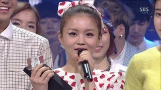 LEE HI (이하이) - IT&#39;S OVER @SBS Inkigayo 인기가요 2013.03.24_1st Place Award