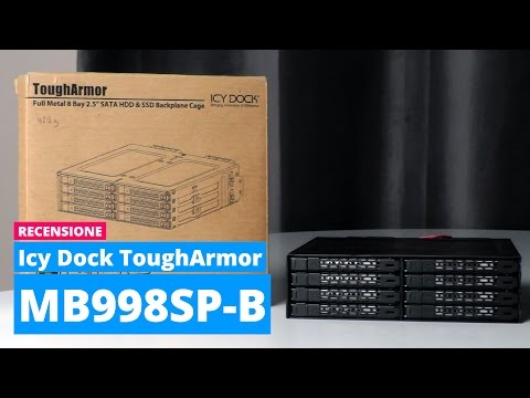 Icy Dock Ledo doko MB998SP-B kišenė video