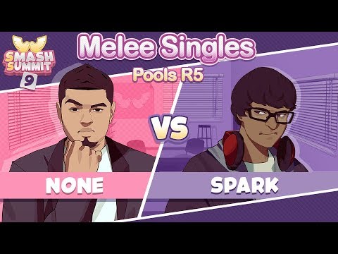 n0ne vs Spark - Swiss Pools: Round 5 Melee Singles - Smash Summit 9 | Captain Falcon vs Sheik