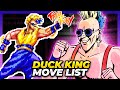 DUCK KING MOVE LIST Fatal Fury King Of Fighters Garou Densetsu Shukumei No Tatakai FF1