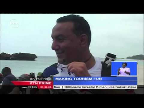 Tourism CS Najib Balala jumps out of a perfectly fine aircraft to attract adventure, thrill lovers