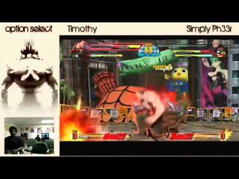2-14-2011 Timothy (Spencer/Haggar/Doom) vs Simply Ph33r (Wesker/Doom/Phoenix) 2 - MvC3