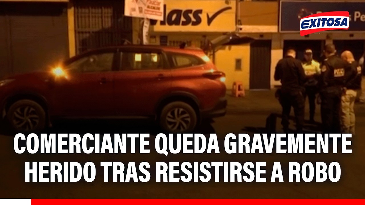 🔴🔵 Comerciante queda gravemente herido tras recibir disparos al resistirse al robo de su camioneta