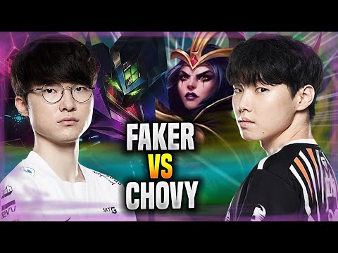 FAKER vs CHOVY! - T1 Faker Plays Malzahar MID vs GEN Chovy Leblanc! | Season 2022