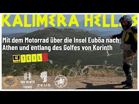 Kalimera Hellas | By motorcycle in Greece | Episode-3 | Euboea, Athens to the Gulf of Corinth