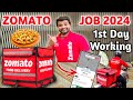 Zomato delivery boy 1st day working || Zomato delivery boy job || Zomato rider 1st day working 2024