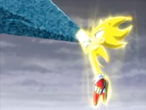 Sonic X Comparison: Super Sonic VS Perfect Chaos (Japanese VS English)