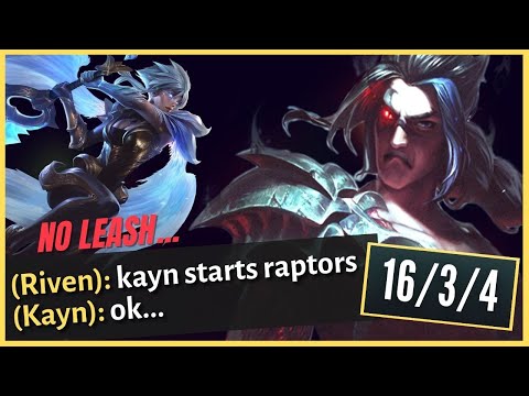 MY TOP REFUSED TO LEASH (I INVENTED A NEW PATH) CHALLENGER 1V9 | Challenger Kayn - League of Legends