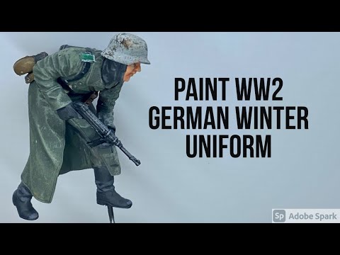 Paint German Winter soldier 1/35(full tutorial) #paintfigure