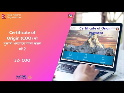 Video Guide for online payment of COO via connectIPS using NNSW system