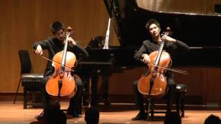 Twin Cellists, Pei-Jee Ng and Pei-Sian Ng:Barriere Adagio, Andante