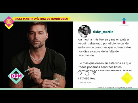 Ricky Martín y su esposo son víctimas de comentarios homofóbicos en sus redes | De Primera Mano