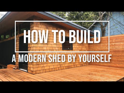 Build A 12'x20' Modern Shed and Deck by Yourself: With Material List