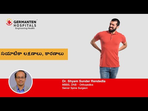 Symptoms of Sciatica in Telugu by Dr. Shyam Sunder Rendedla