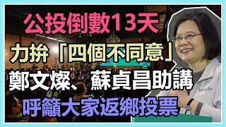 社會力公投說明會 蔡、蘇推四個不同意