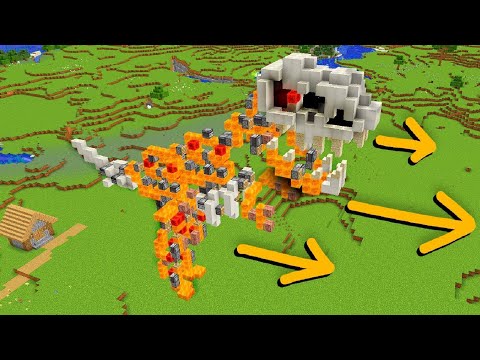 THE GIANT ROBOT T-REX DINOSAUR IN MINECRAFT