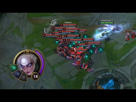 Diana Ult vs. 18 Shacos - Does she get the Bonus Damage from All of them?