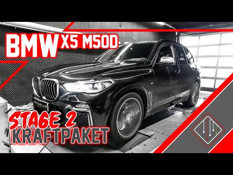 BMW X5 M50d G05 Stage 2 | Chiptuning - Dyno - 100-200 km/h | mcchip-dkr