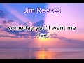 Jim Reeves-There's Always Me(With Lyrics,1962)