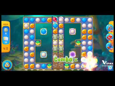 Fishdom. 9624 level no boosters and diamonds. 22 moves (❌ no lightning)