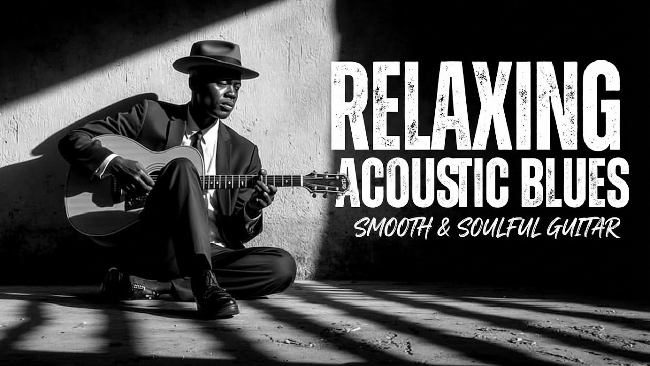 Relaxing Acoustic Blues Guitar | Slow Fingerstyle Delta Blues Instrumental for Deep Sleep