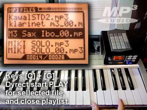 Mp3 player in Juzisound Total SOLO Sampler - Part 10 - Mp3 player MIDI playlist.wmv
