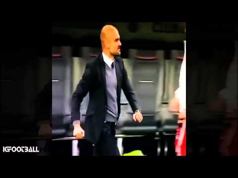 Enfado de Pep Guardiola por no haber marcado penal sobre Lewandowski 28.04.2015