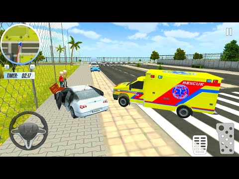 All VANs Driving in Stickman Ambulance Roof Driver Sim #4 - Android Gameplay