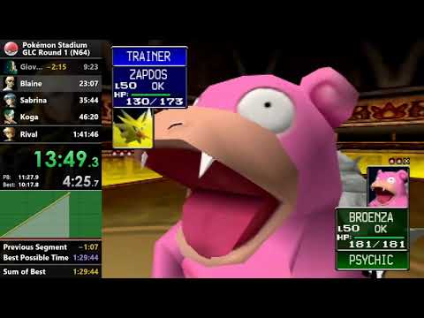 Pokémon Stadium - Gym Leader Castle - 1:34:56
