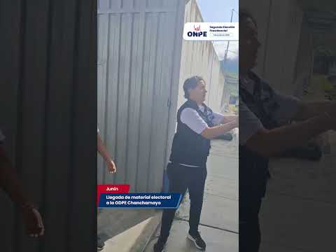 SEP 2026: Llegada de material electoral a ODPE Chanchamayo