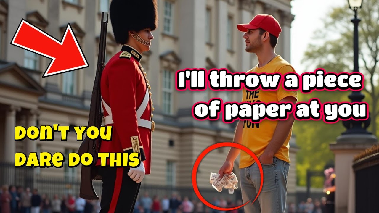 A Tourist Was Throwing Paper At A Royal Guard For Fun. What Happened Next Left Everyone In Shock!