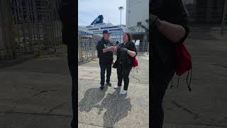 Scott in La Coruna Spain with our tour guide